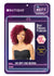 label nutique red curly half wig